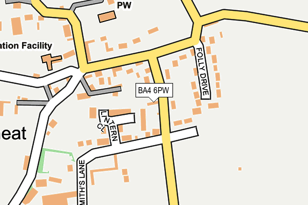 BA4 6PW map - OS OpenMap – Local (Ordnance Survey)