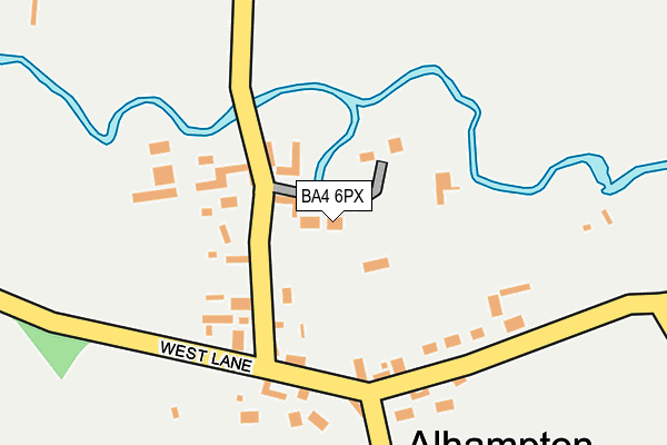 BA4 6PX map - OS OpenMap – Local (Ordnance Survey)