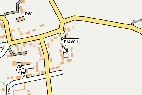 BA4 6QH map - OS OpenMap – Local (Ordnance Survey)