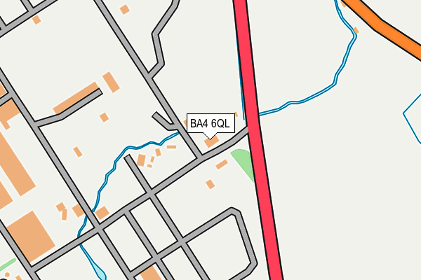 BA4 6QL map - OS OpenMap – Local (Ordnance Survey)