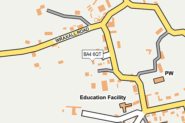 BA4 6QT map - OS OpenMap – Local (Ordnance Survey)