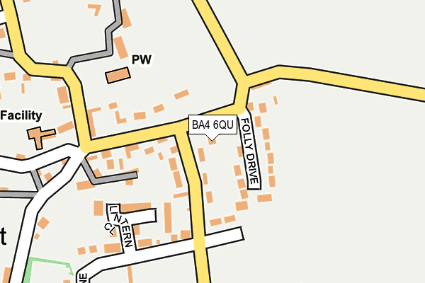 BA4 6QU map - OS OpenMap – Local (Ordnance Survey)