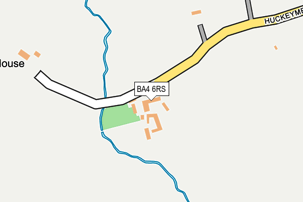 BA4 6RS map - OS OpenMap – Local (Ordnance Survey)