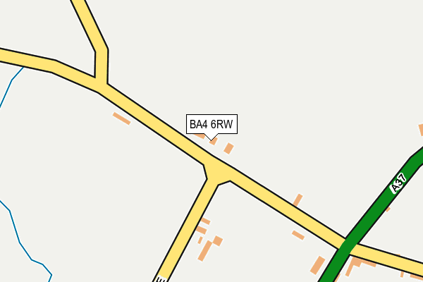BA4 6RW map - OS OpenMap – Local (Ordnance Survey)