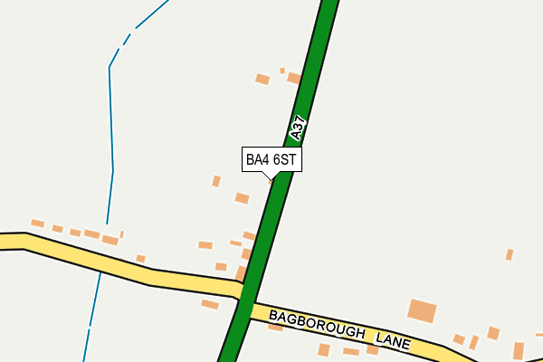 BA4 6ST map - OS OpenMap – Local (Ordnance Survey)