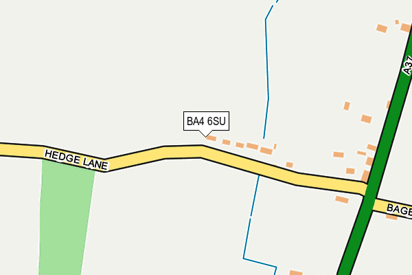 BA4 6SU map - OS OpenMap – Local (Ordnance Survey)