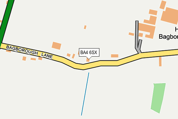 BA4 6SX map - OS OpenMap – Local (Ordnance Survey)