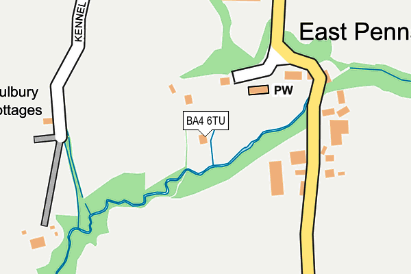 BA4 6TU map - OS OpenMap – Local (Ordnance Survey)