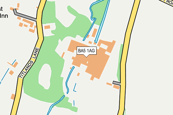 BA5 1AG map - OS OpenMap – Local (Ordnance Survey)