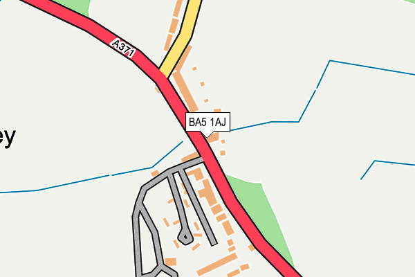 BA5 1AJ map - OS OpenMap – Local (Ordnance Survey)