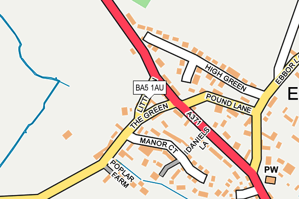 BA5 1AU map - OS OpenMap – Local (Ordnance Survey)