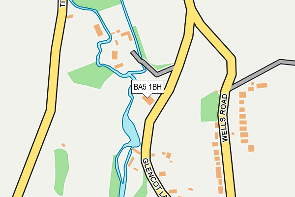 BA5 1BH map - OS OpenMap – Local (Ordnance Survey)