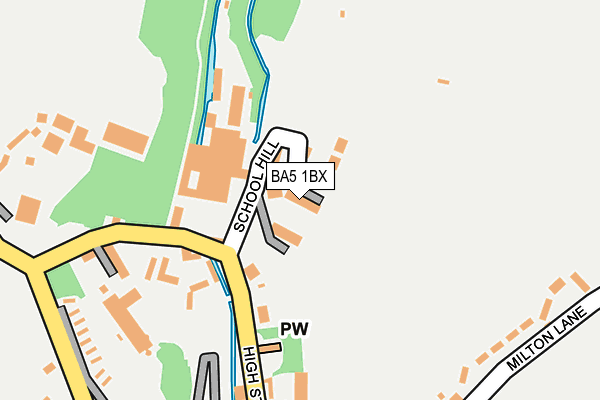 BA5 1BX map - OS OpenMap – Local (Ordnance Survey)