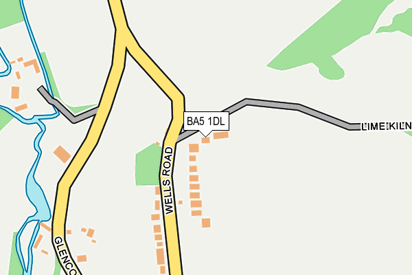 BA5 1DL map - OS OpenMap – Local (Ordnance Survey)
