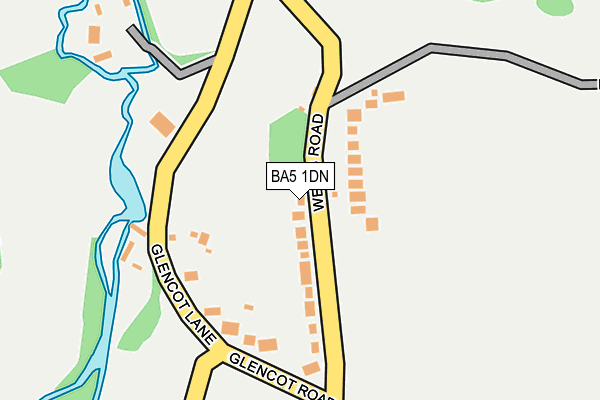 BA5 1DN map - OS OpenMap – Local (Ordnance Survey)