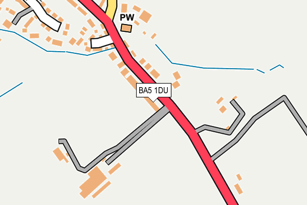 BA5 1DU map - OS OpenMap – Local (Ordnance Survey)