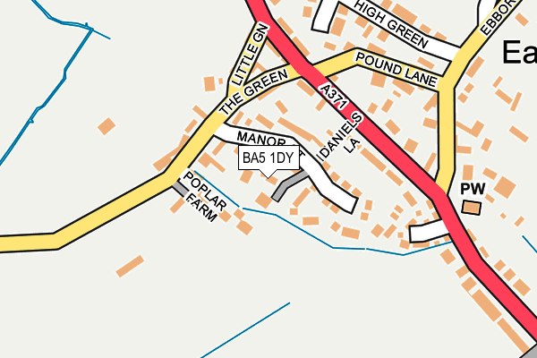BA5 1DY map - OS OpenMap – Local (Ordnance Survey)