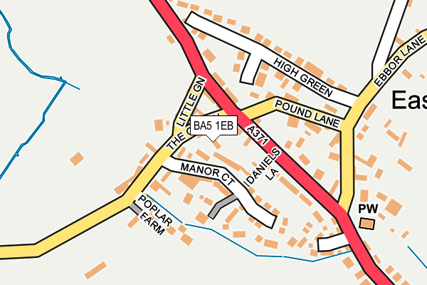 BA5 1EB map - OS OpenMap – Local (Ordnance Survey)