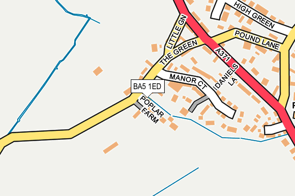 BA5 1ED map - OS OpenMap – Local (Ordnance Survey)