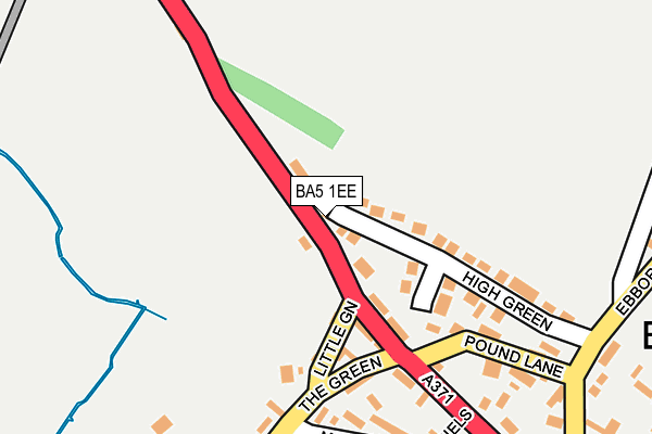 BA5 1EE map - OS OpenMap – Local (Ordnance Survey)