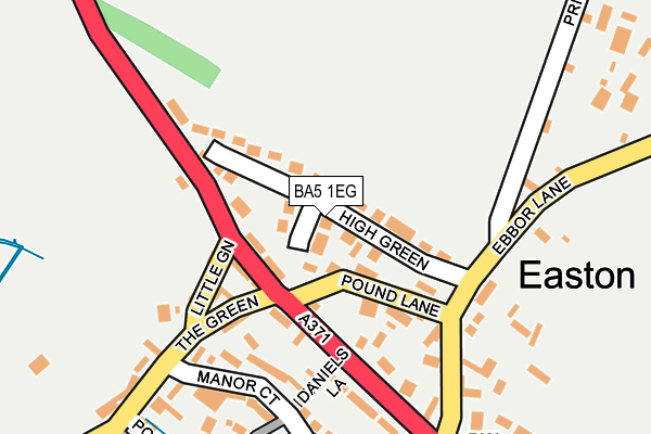 BA5 1EG map - OS OpenMap – Local (Ordnance Survey)