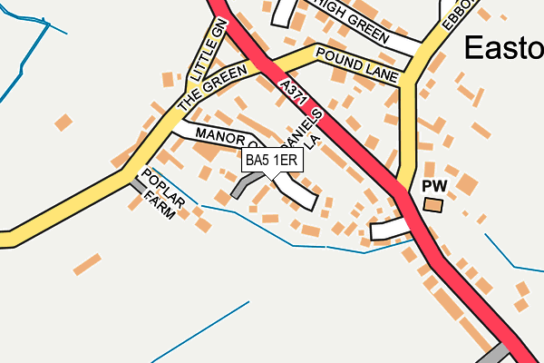BA5 1ER map - OS OpenMap – Local (Ordnance Survey)