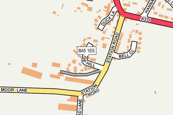 BA5 1ES map - OS OpenMap – Local (Ordnance Survey)