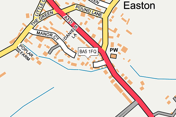 BA5 1FQ map - OS OpenMap – Local (Ordnance Survey)