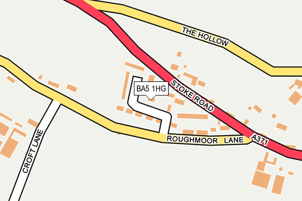 BA5 1HG map - OS OpenMap – Local (Ordnance Survey)