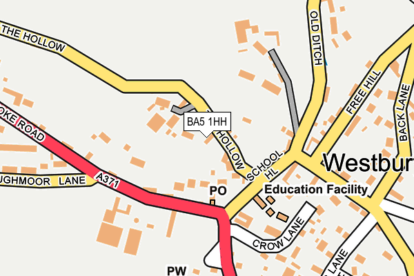 BA5 1HH map - OS OpenMap – Local (Ordnance Survey)