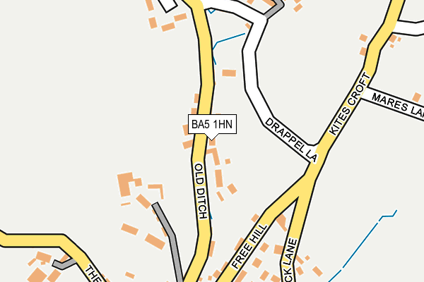 BA5 1HN map - OS OpenMap – Local (Ordnance Survey)