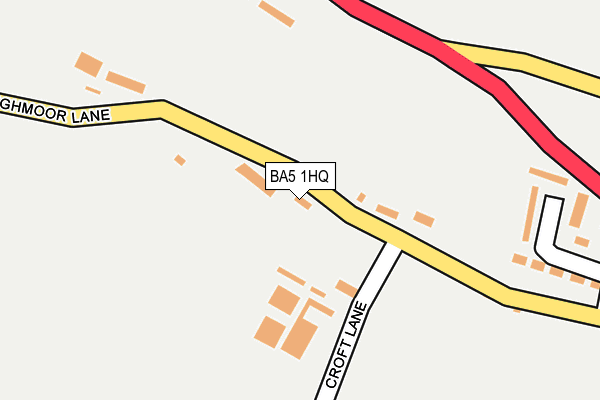 BA5 1HQ map - OS OpenMap – Local (Ordnance Survey)