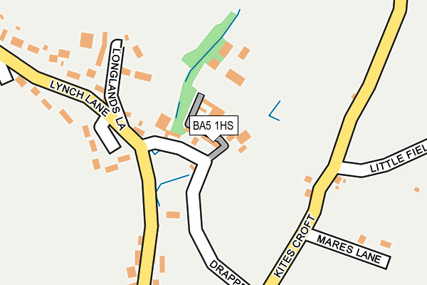 BA5 1HS map - OS OpenMap – Local (Ordnance Survey)