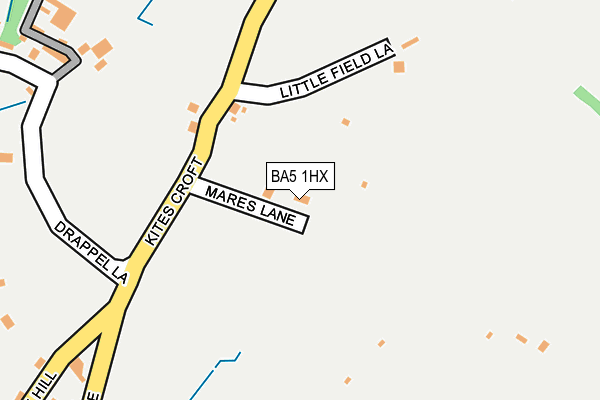BA5 1HX map - OS OpenMap – Local (Ordnance Survey)
