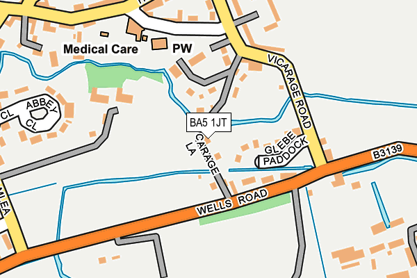 BA5 1JT map - OS OpenMap – Local (Ordnance Survey)