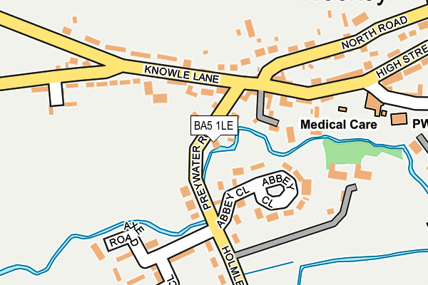 BA5 1LE map - OS OpenMap – Local (Ordnance Survey)