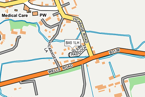BA5 1LH map - OS OpenMap – Local (Ordnance Survey)