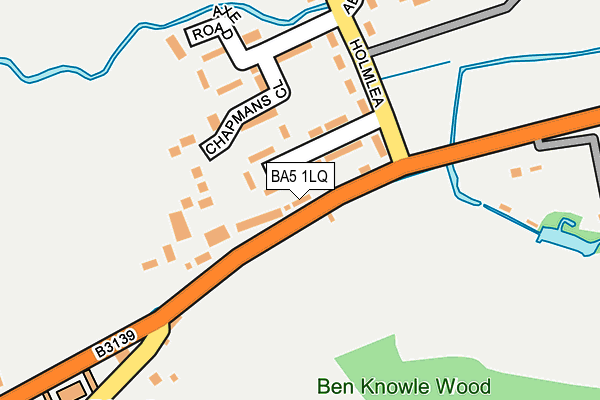BA5 1LQ map - OS OpenMap – Local (Ordnance Survey)