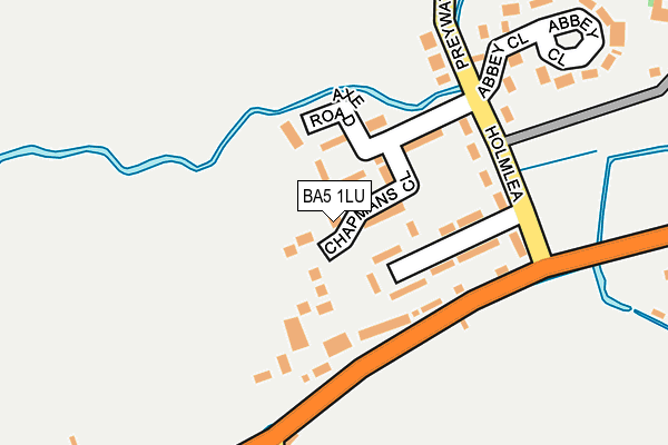 BA5 1LU map - OS OpenMap – Local (Ordnance Survey)