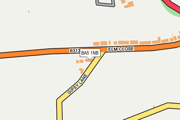 BA5 1NB map - OS OpenMap – Local (Ordnance Survey)