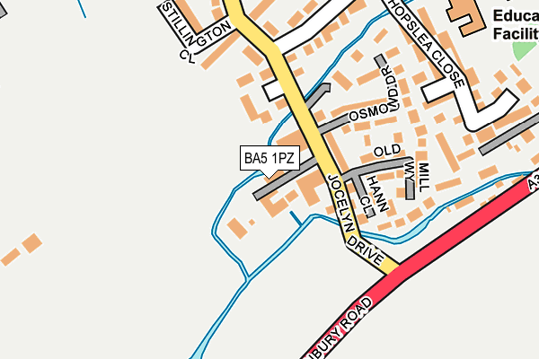 BA5 1PZ map - OS OpenMap – Local (Ordnance Survey)