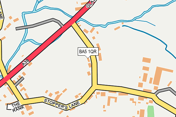 BA5 1QR map - OS OpenMap – Local (Ordnance Survey)