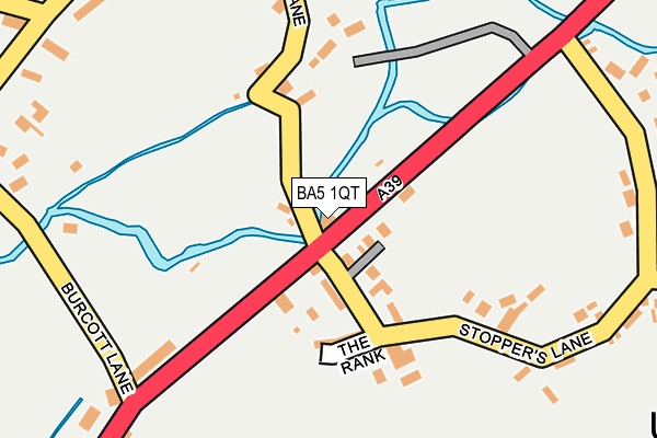 BA5 1QT map - OS OpenMap – Local (Ordnance Survey)