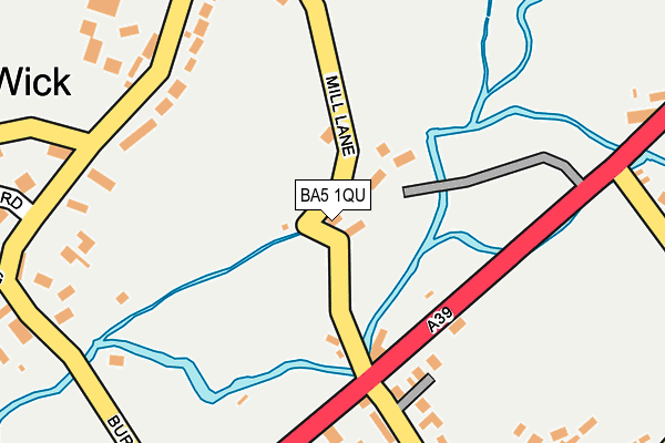BA5 1QU map - OS OpenMap – Local (Ordnance Survey)
