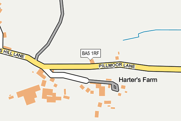 BA5 1RF map - OS OpenMap – Local (Ordnance Survey)