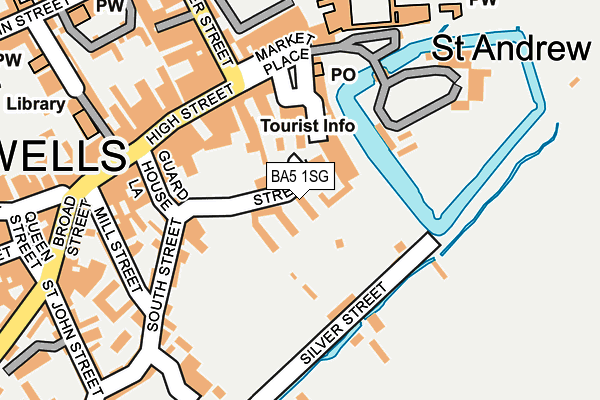 BA5 1SG map - OS OpenMap – Local (Ordnance Survey)