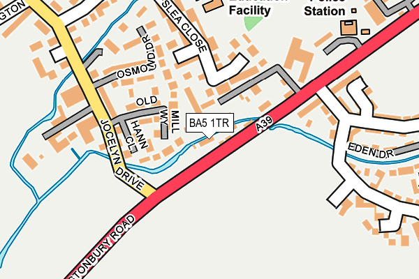 BA5 1TR map - OS OpenMap – Local (Ordnance Survey)