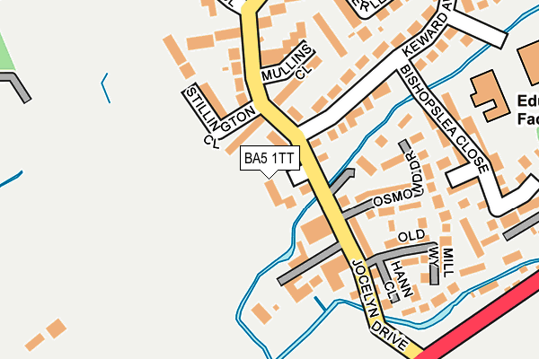 BA5 1TT map - OS OpenMap – Local (Ordnance Survey)