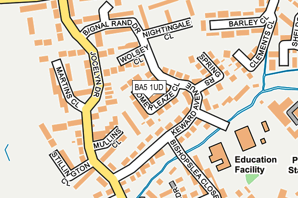BA5 1UD map - OS OpenMap – Local (Ordnance Survey)