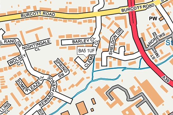 BA5 1UF map - OS OpenMap – Local (Ordnance Survey)